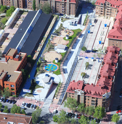 Aparcamiento subterráneo para residentes y plaza pública en Calle Nueva York. Móstoles. (3)